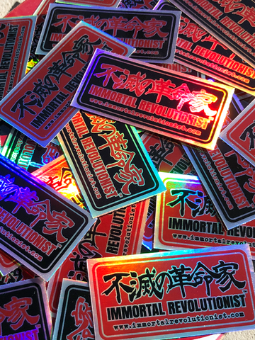 Holographic Logo Stickers - 3" x 1.5"